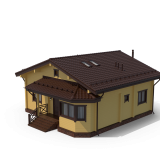 3d Darstellung Einfamilienhaus